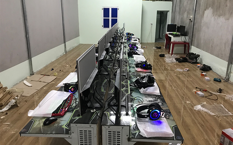 Chuẩn bị bàn giao phòng net tại Yên Định, Thanh Hóa
