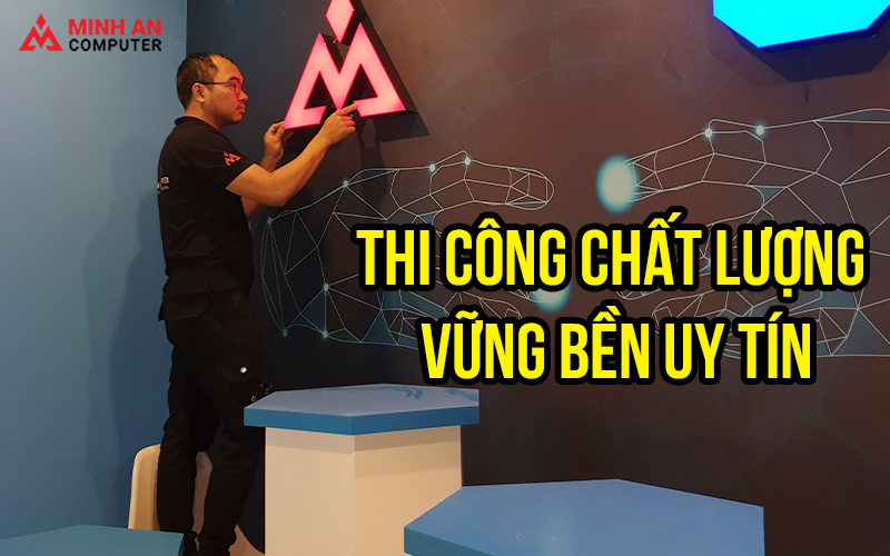những điểm nhấn khi thi công phòng net 