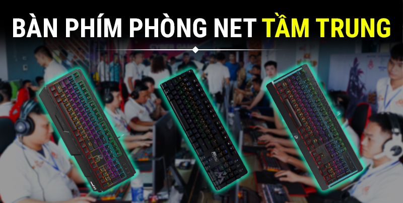 Mẫu bàn phím phòng net tầm trung
