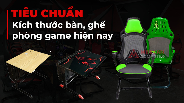 kích thước bàn ghế phòng net