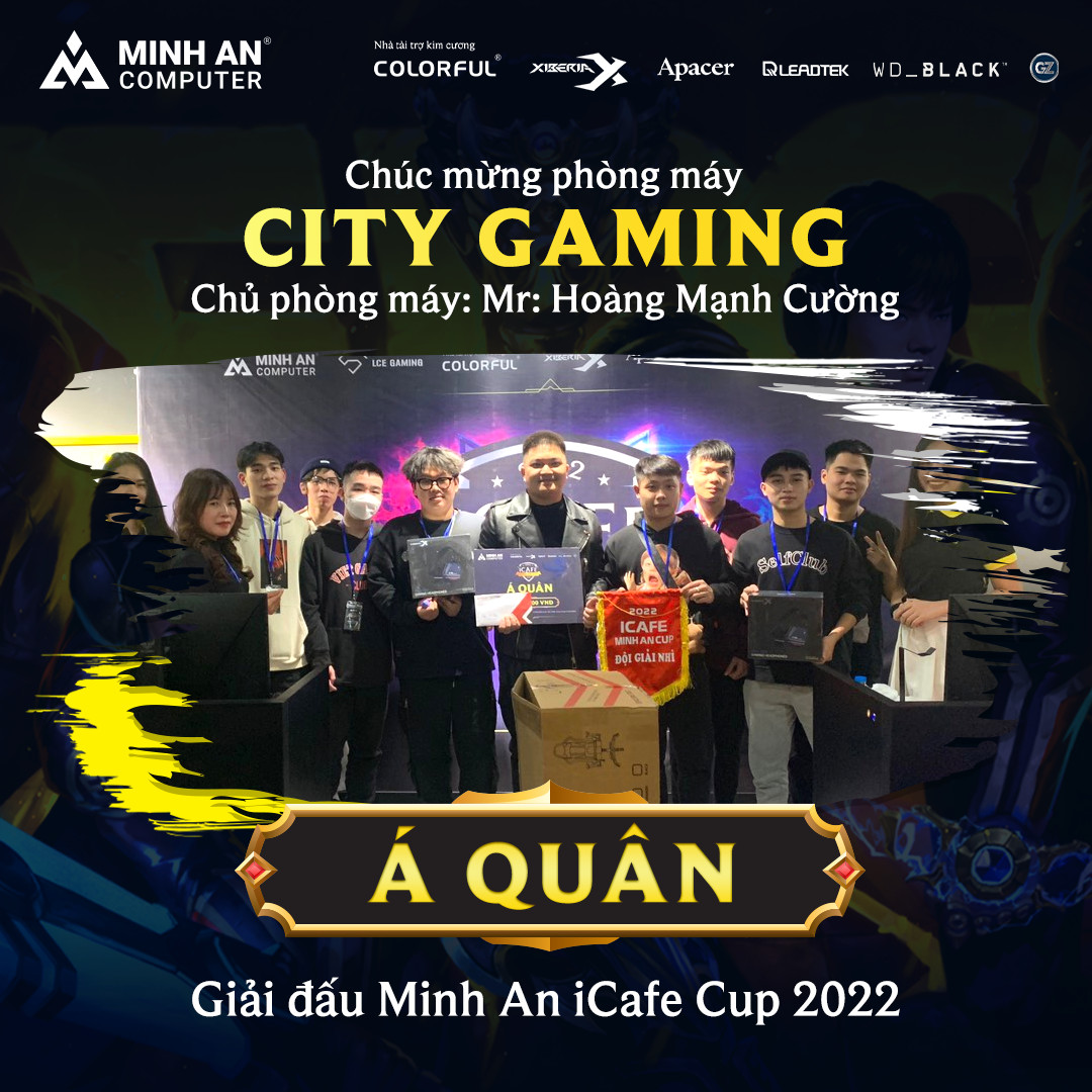 Á quân giải đấu Minh An ICafe Cup 2022